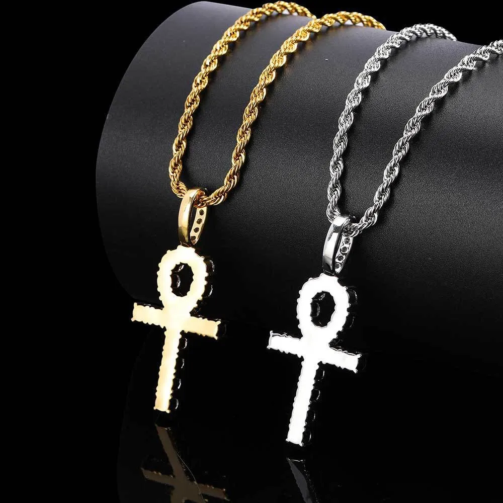 Iced Ankh Pendant