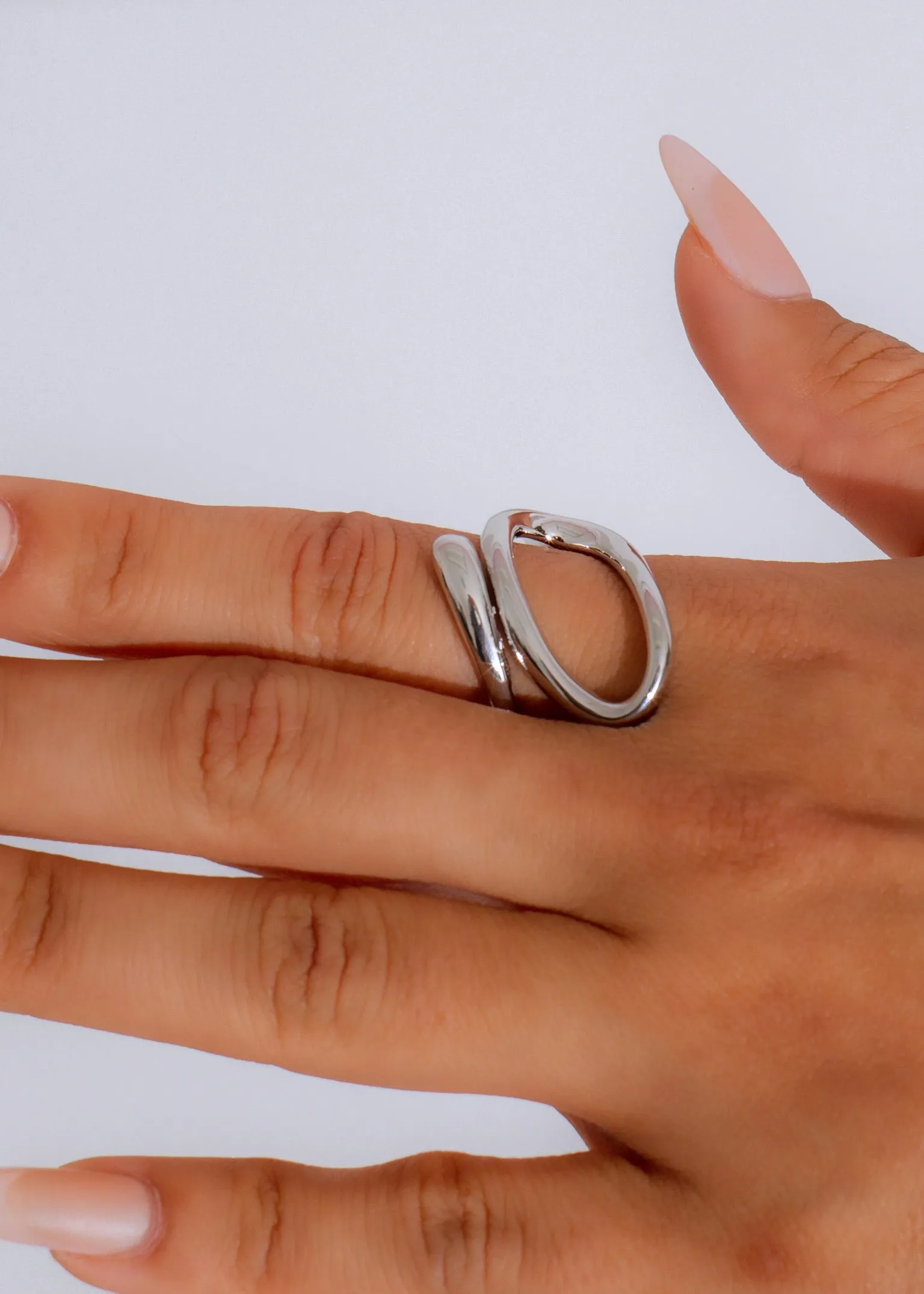 Infinity Loop Ring Silver