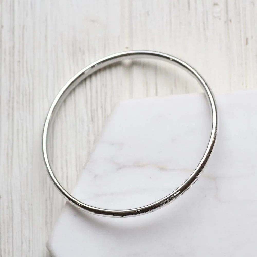 Lightly Etched Bangle