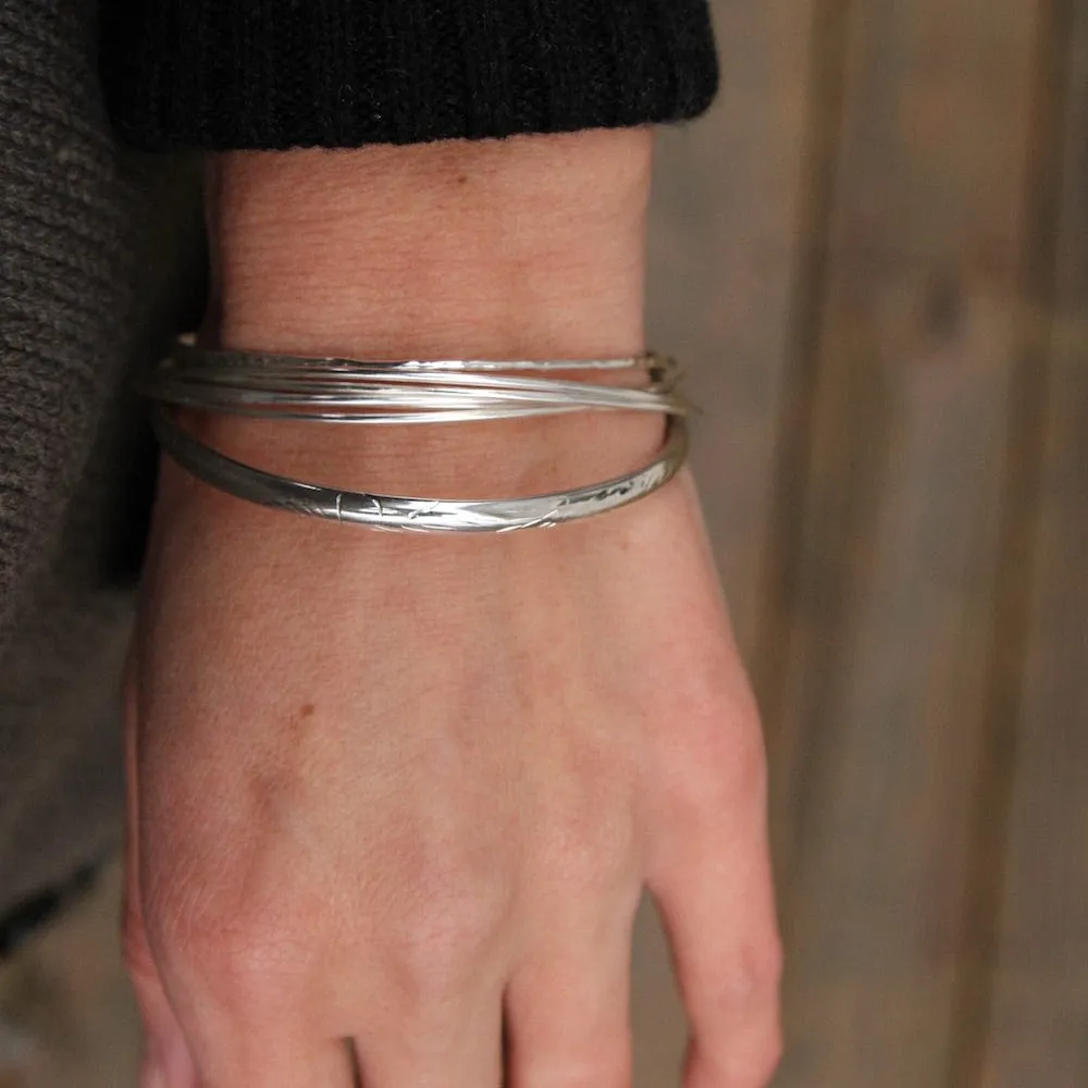 Lightly Etched Bangle