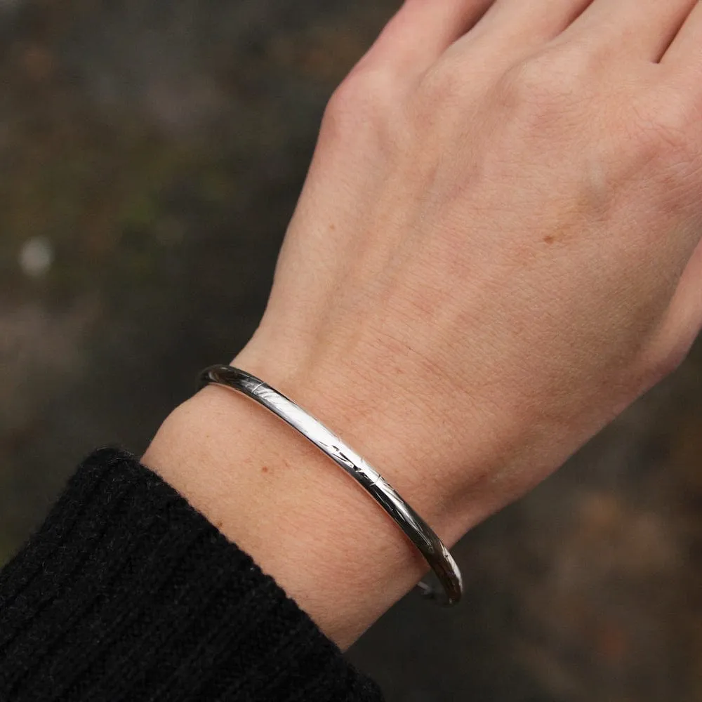 Lightly Etched Bangle