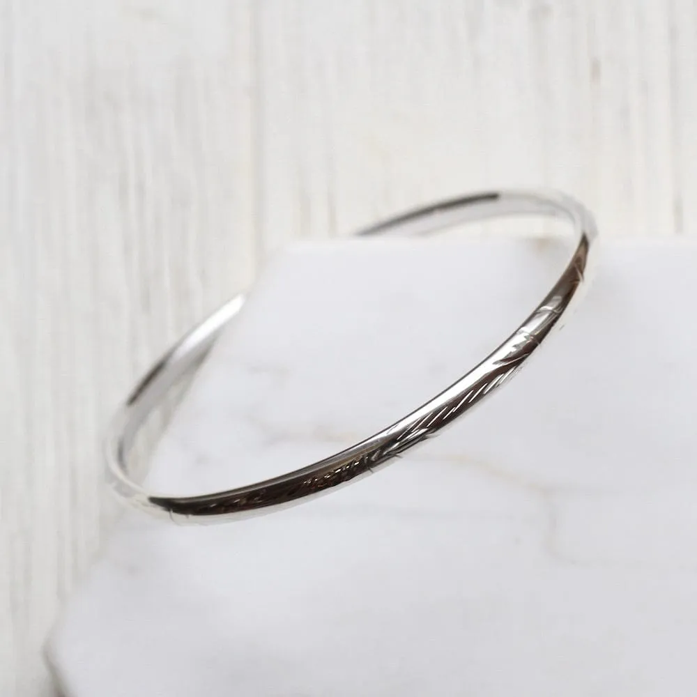 Lightly Etched Bangle