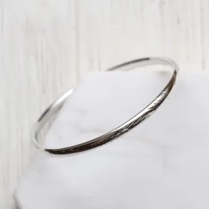 Lightly Etched Bangle