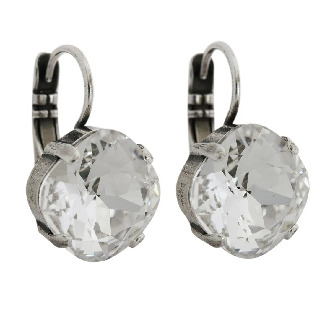 Mariana "On A Clear Day" Silver Plated Lovable Cushion Cut Crystal Earrings, 1326/3 001