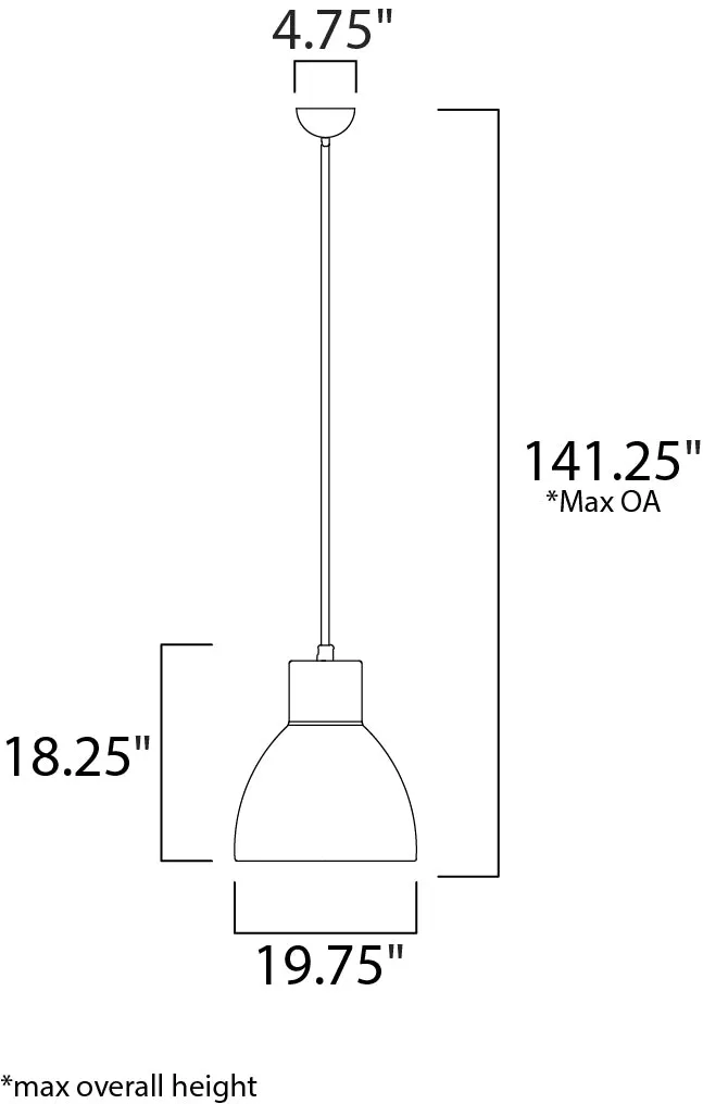 Maxim 11026 Cora 1-lt 19.75" Pendant