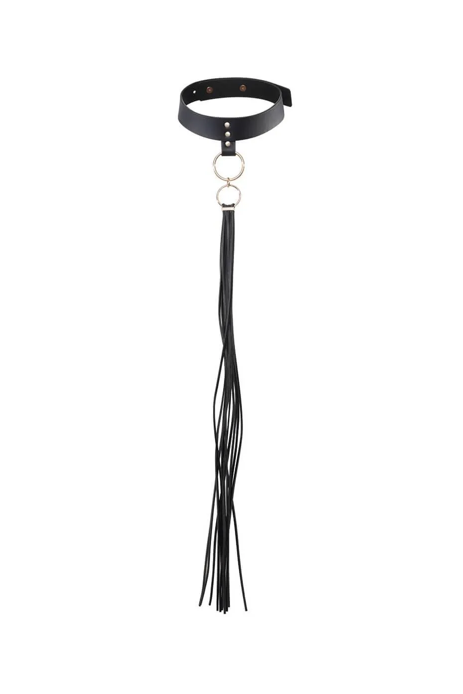 Maze Vegan Leather Tassel Choker