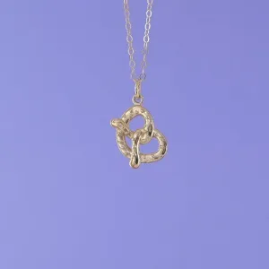 Mini Charming Necklace - Golden Pretzel