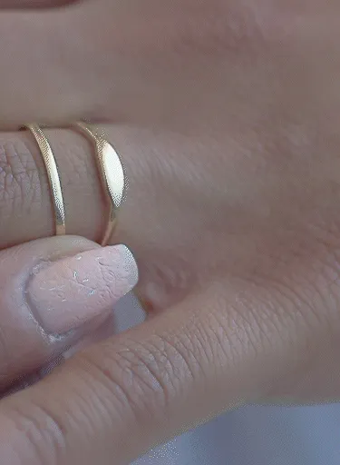 Minimal Band Ring | 10k Yellow Gold