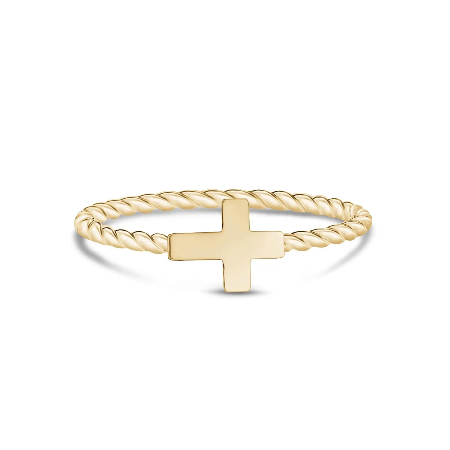 Minimal Stackable Cross Ring