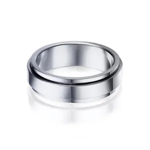 Minimalist Steel Spinner Ring