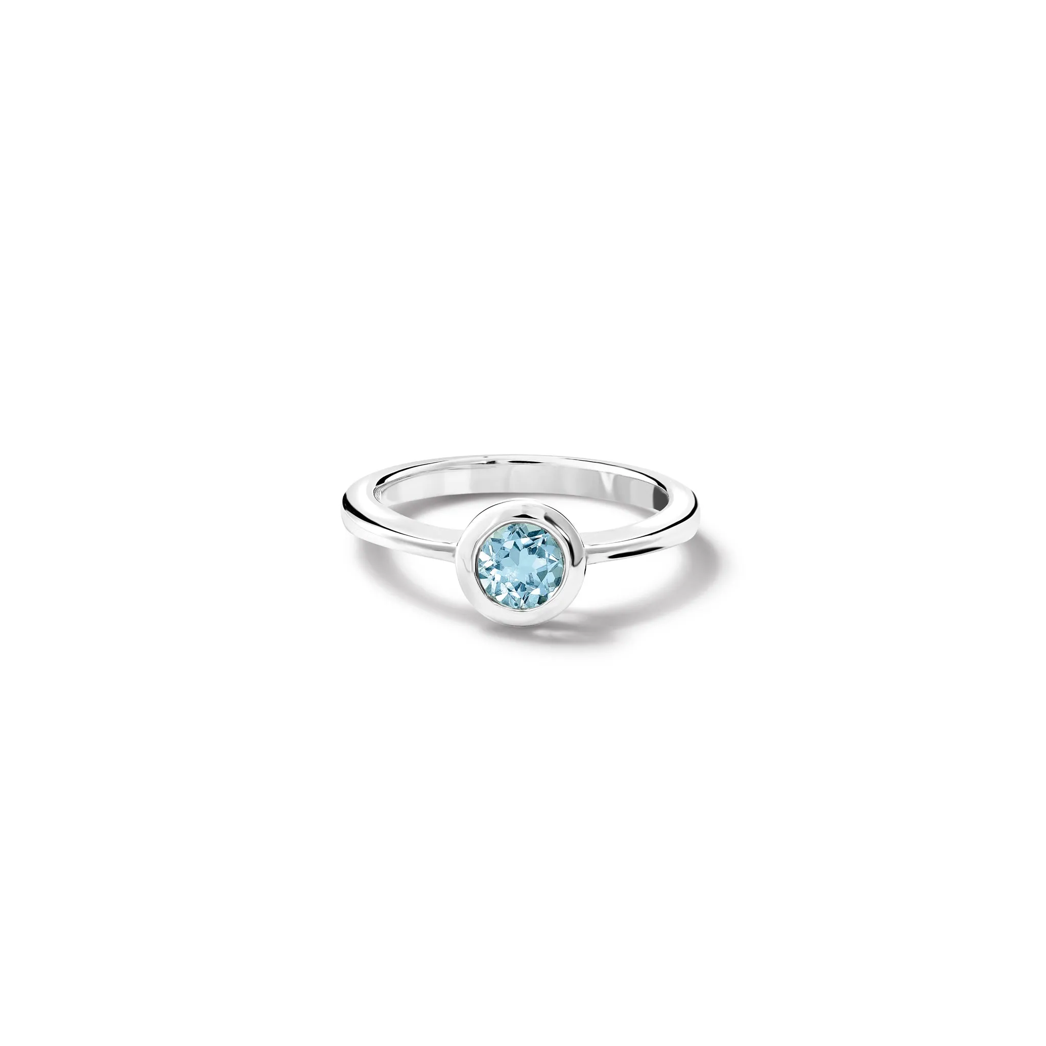 Nicole Ring Silver - Blue Topaz