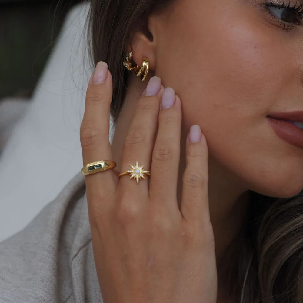 North Star Ring in Gold