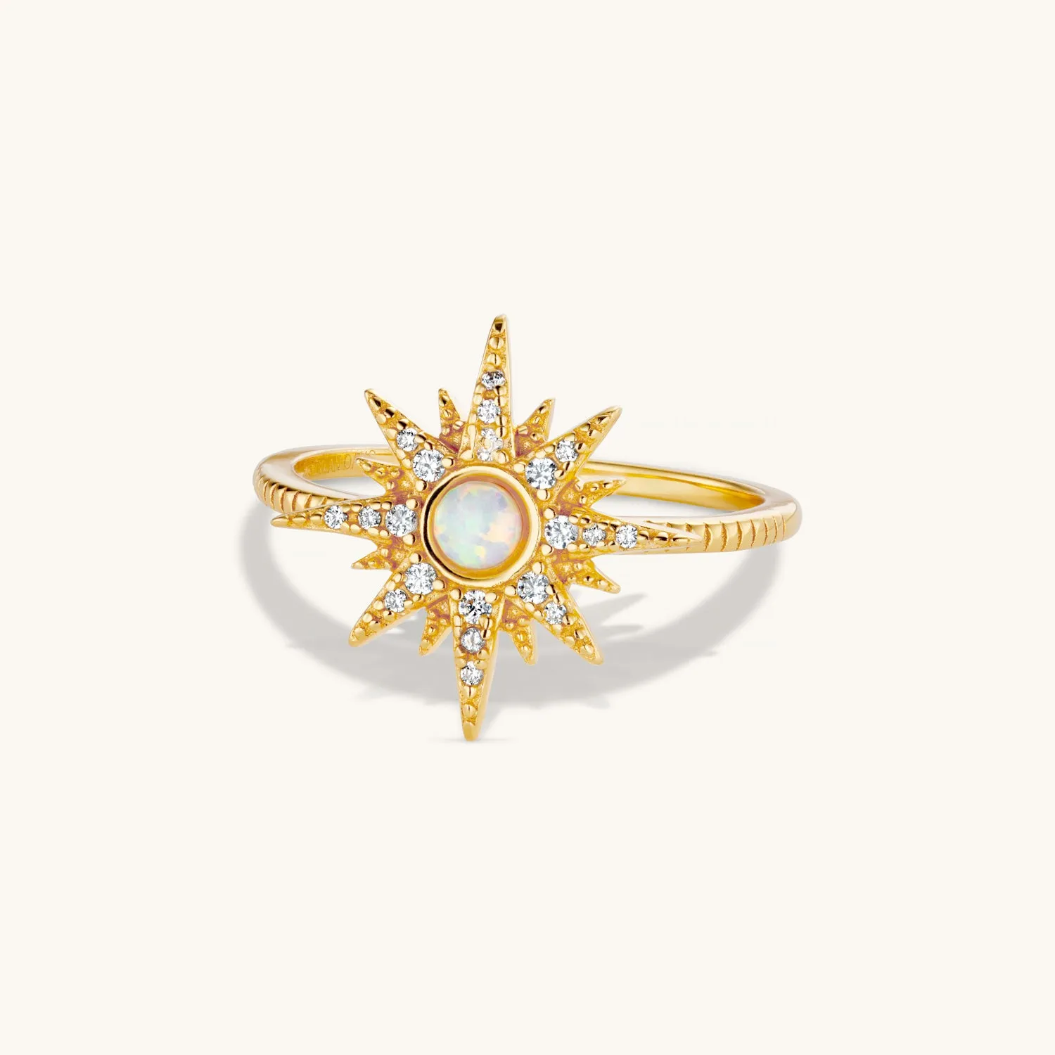 North Star Ring in Gold