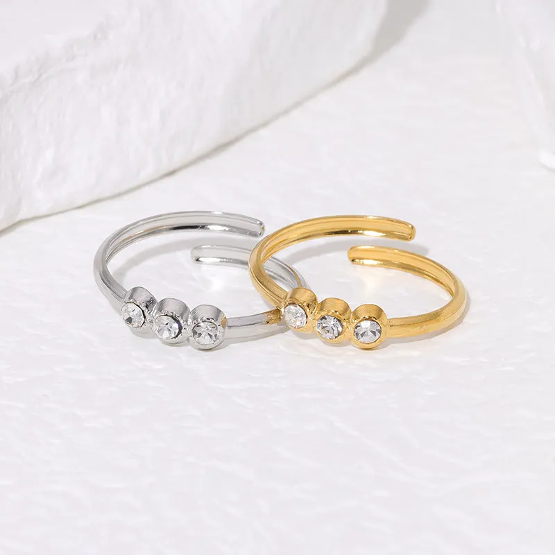 Open Ring Minimalist Stainless Steel Electroplating Rings