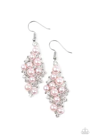 Paparazzi Earring ~ Famous Fashion - Pink