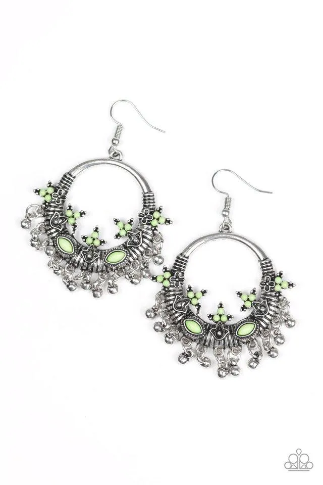 Paparazzi Earring ~ Musical Mantras - Green