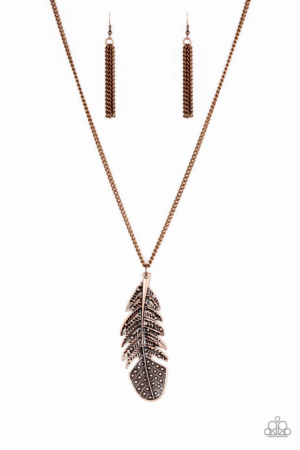 Paparazzi Necklace ~ Free Bird - Copper