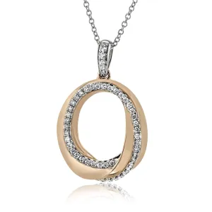 Pendant Necklace in 18k Gold with Diamonds