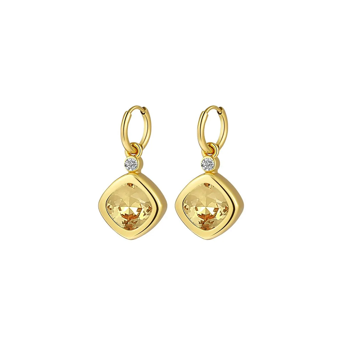 Replaceable Magic Candy Box Gold Earrings Set