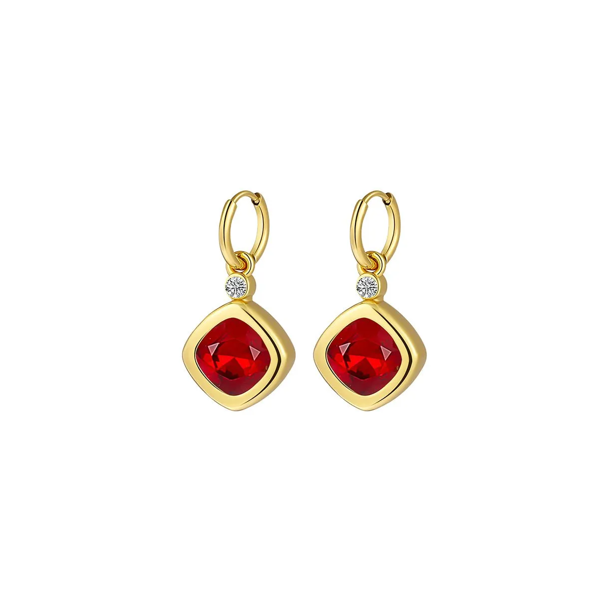 Replaceable Magic Candy Box Gold Earrings Set