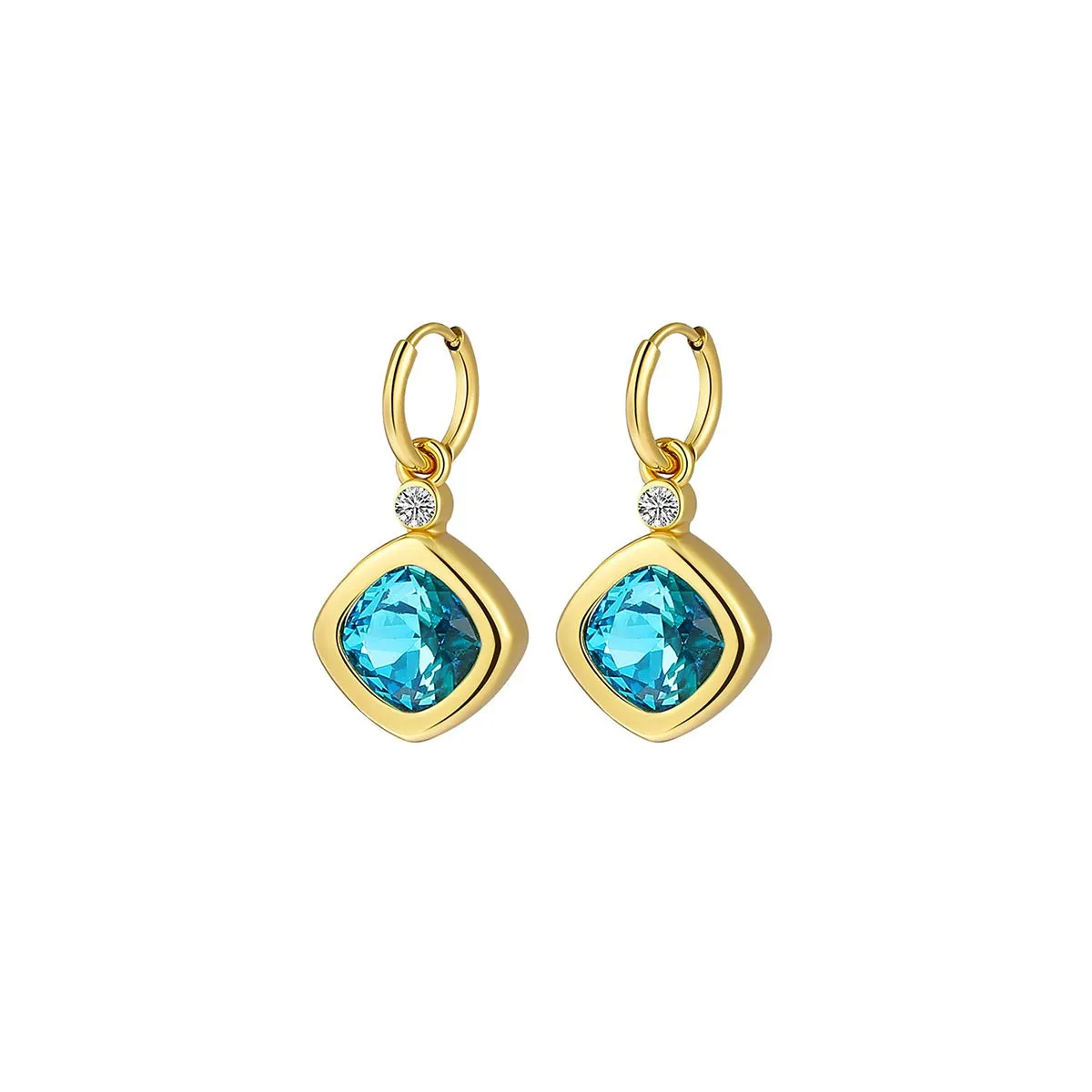 Replaceable Magic Candy Box Gold Earrings Set