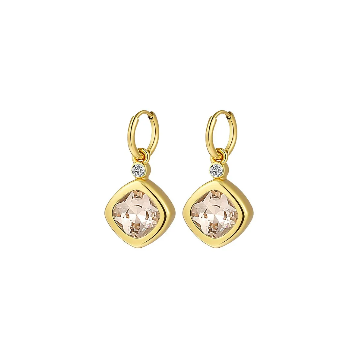 Replaceable Magic Candy Box Gold Earrings Set