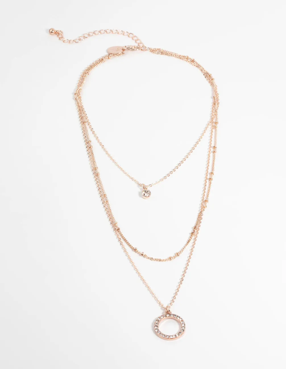 Rose Gold Diamante Necklace