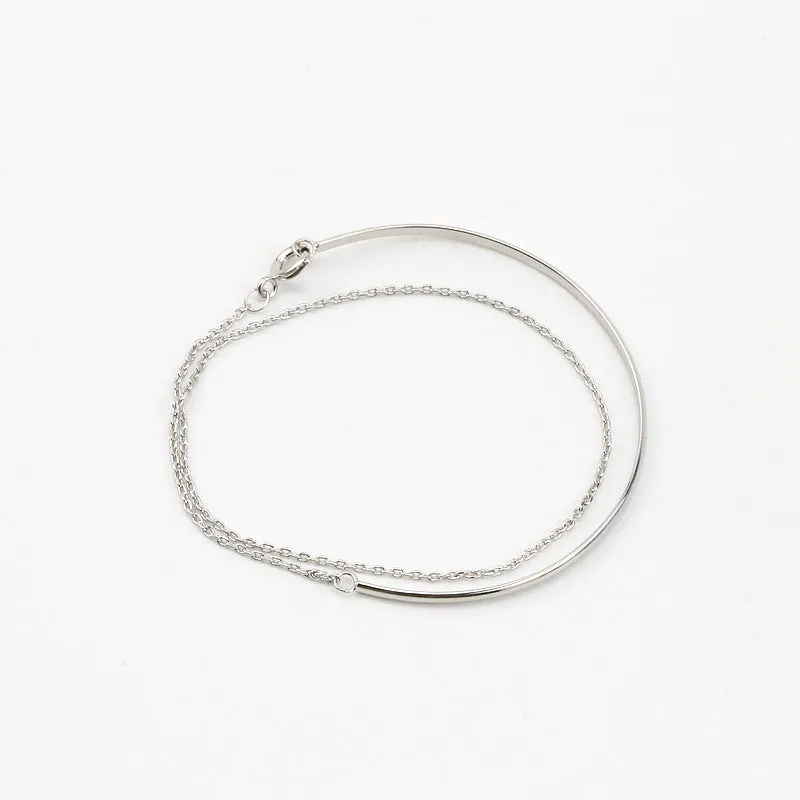 Semi-arc Plain Simple Fashion Multi-layer Bracelet