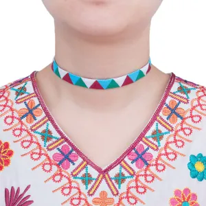 Sexy Sparkles Women Girls Choker Necklace Choose Black Velvet Chokers, Multi color Triangle Pattern and more