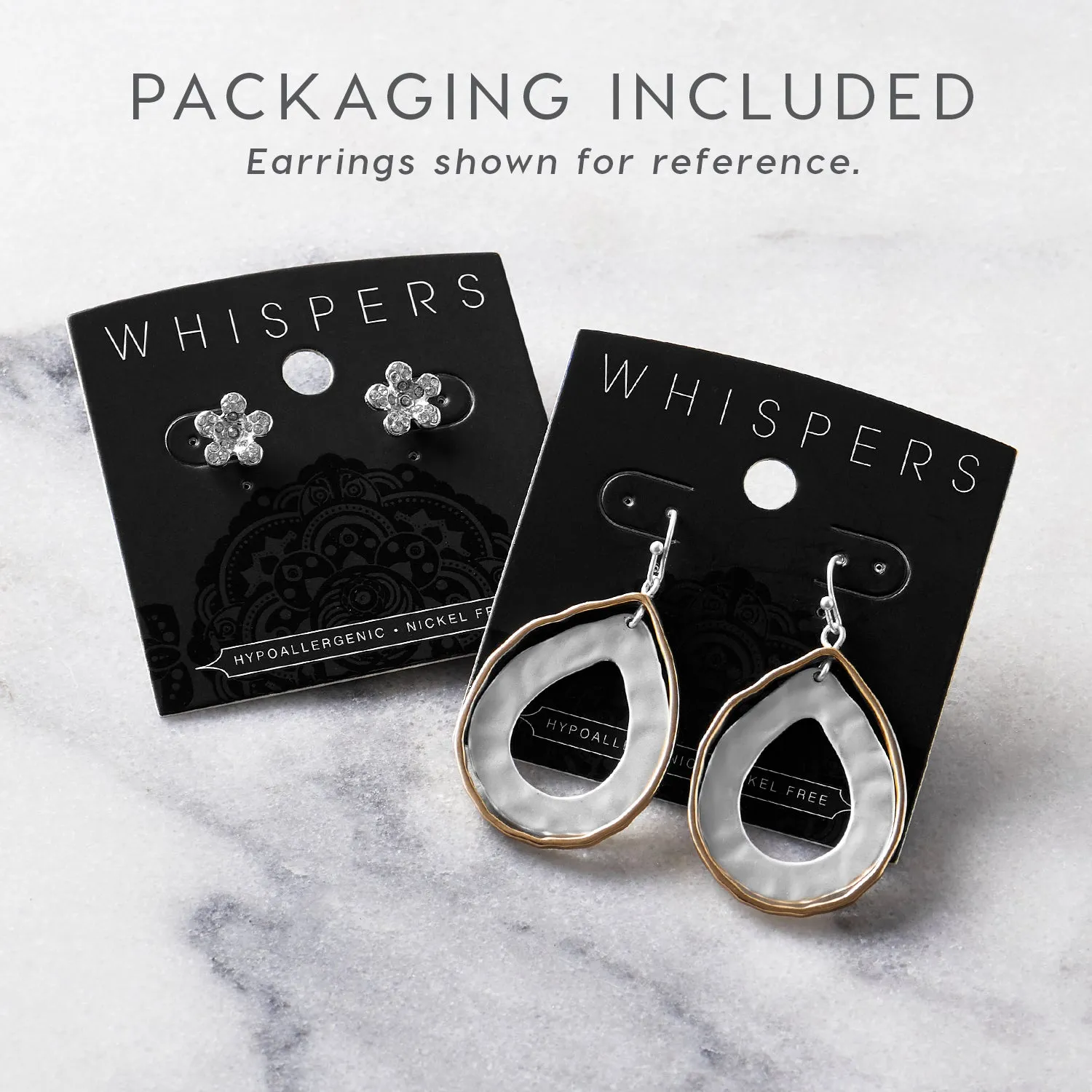 Silver Blooming Flower with Stones Stud Earrings