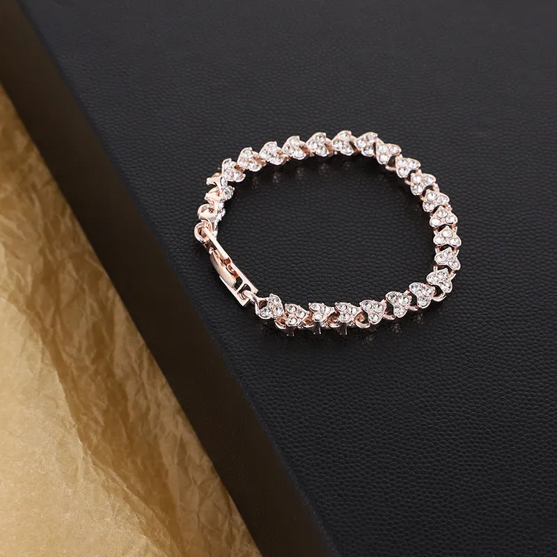 Simple And Natural Diamond Crystal Contracted  Bracelet