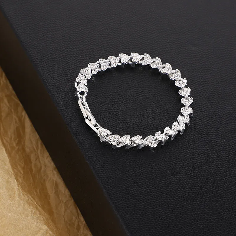 Simple And Natural Diamond Crystal Contracted  Bracelet