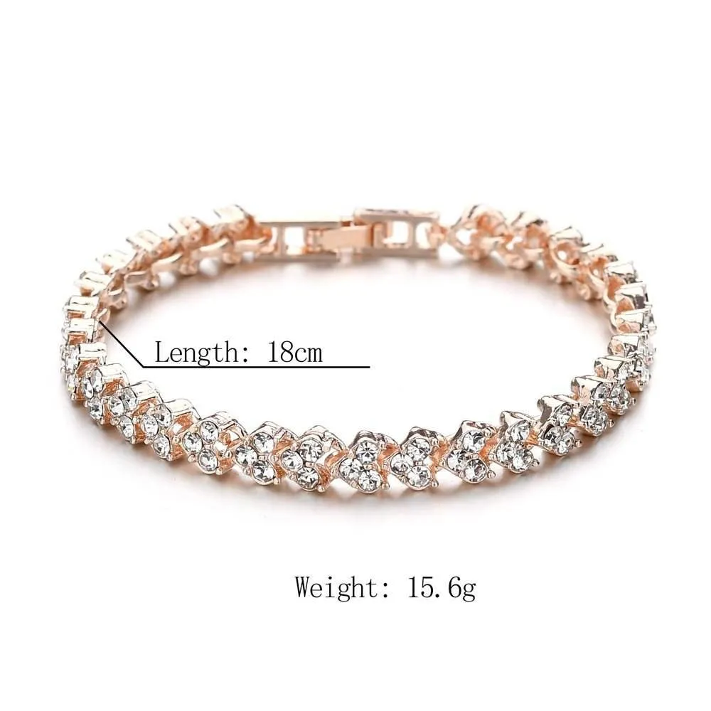 Simple And Natural Diamond Crystal Contracted  Bracelet