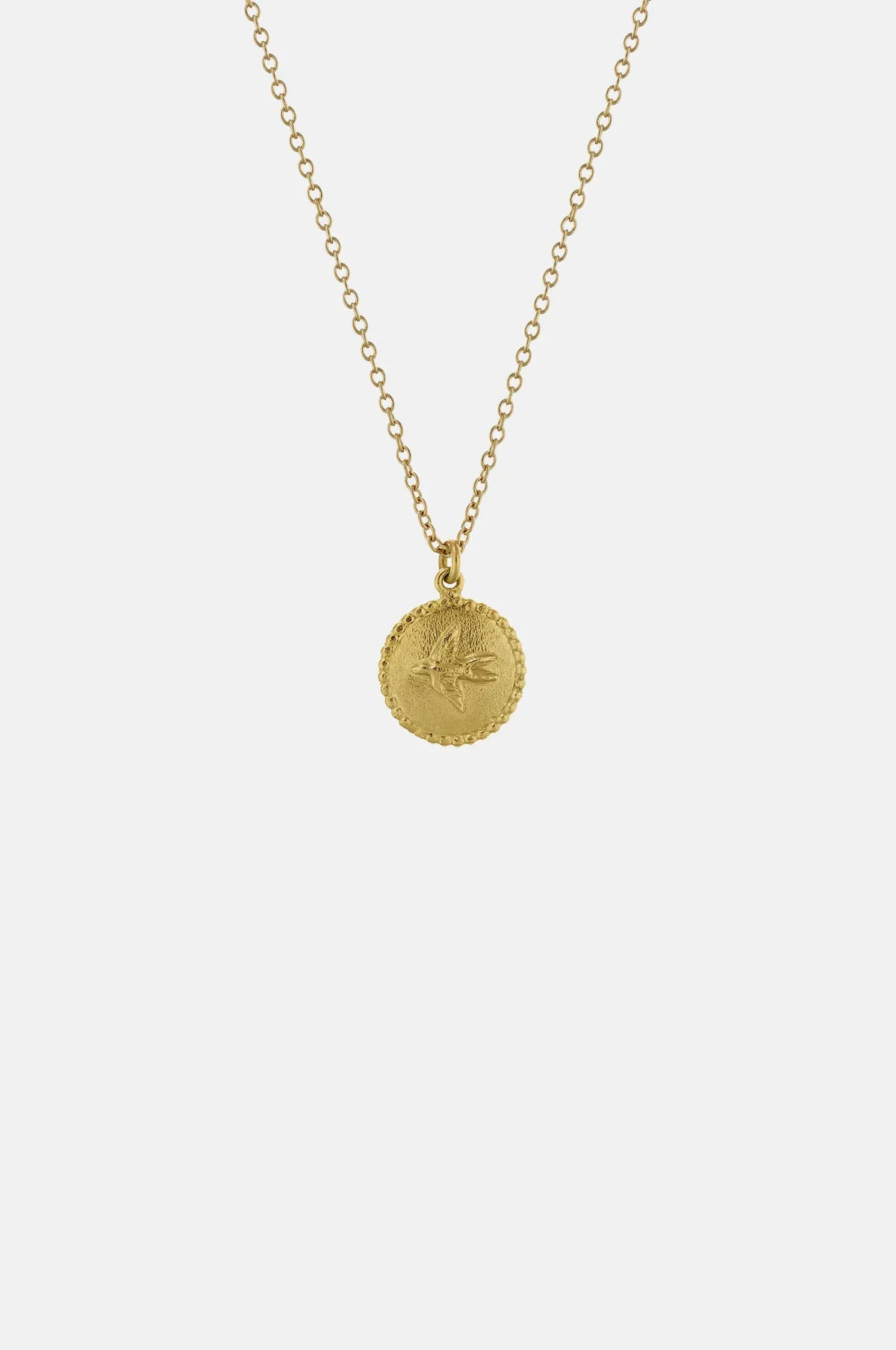 Small Ex-Voto Swallow Necklace Gold