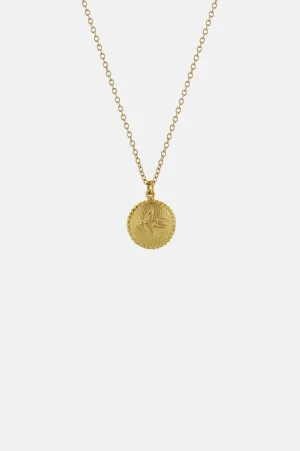 Small Ex-Voto Swallow Necklace Gold