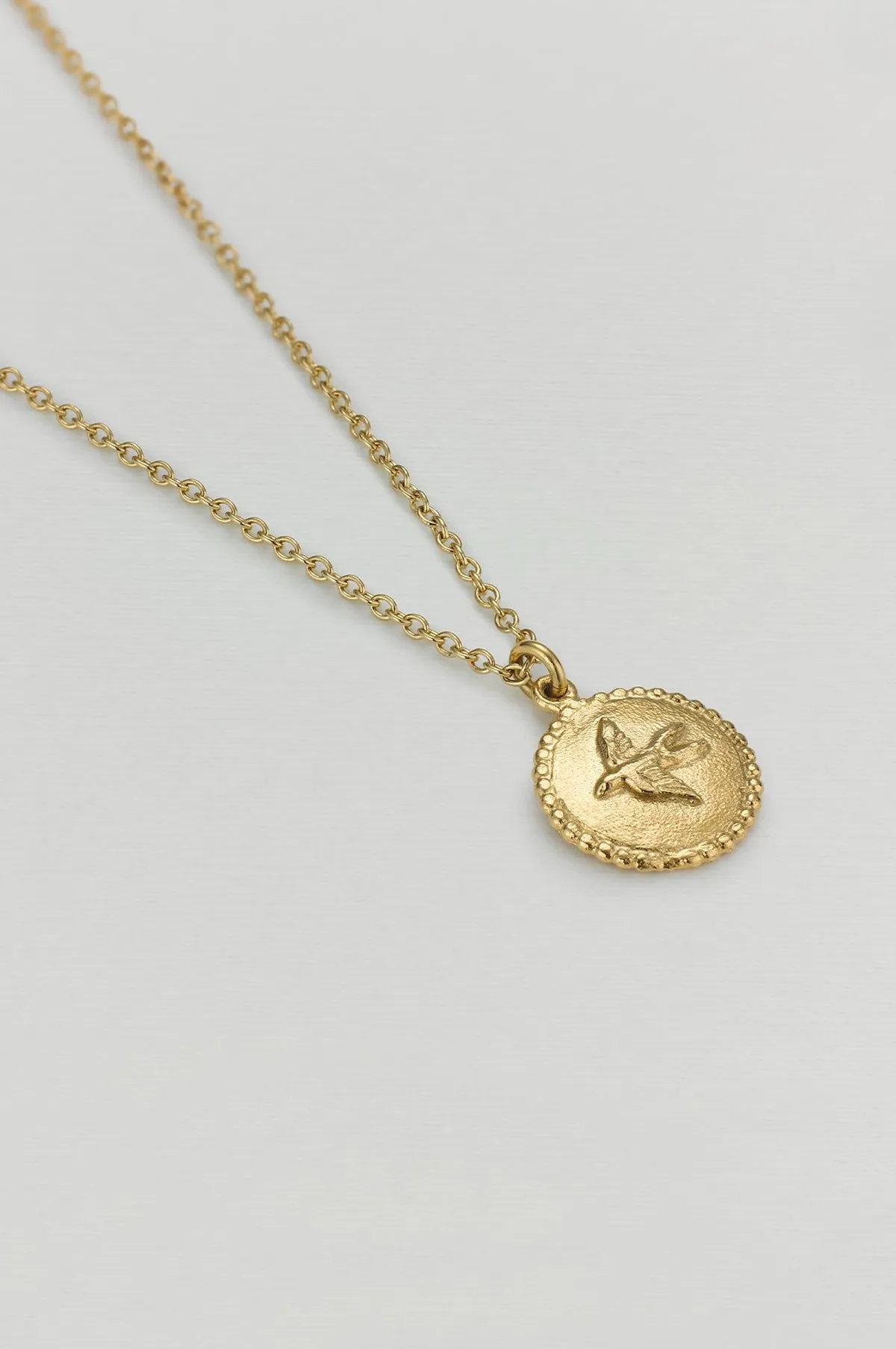 Small Ex-Voto Swallow Necklace Gold