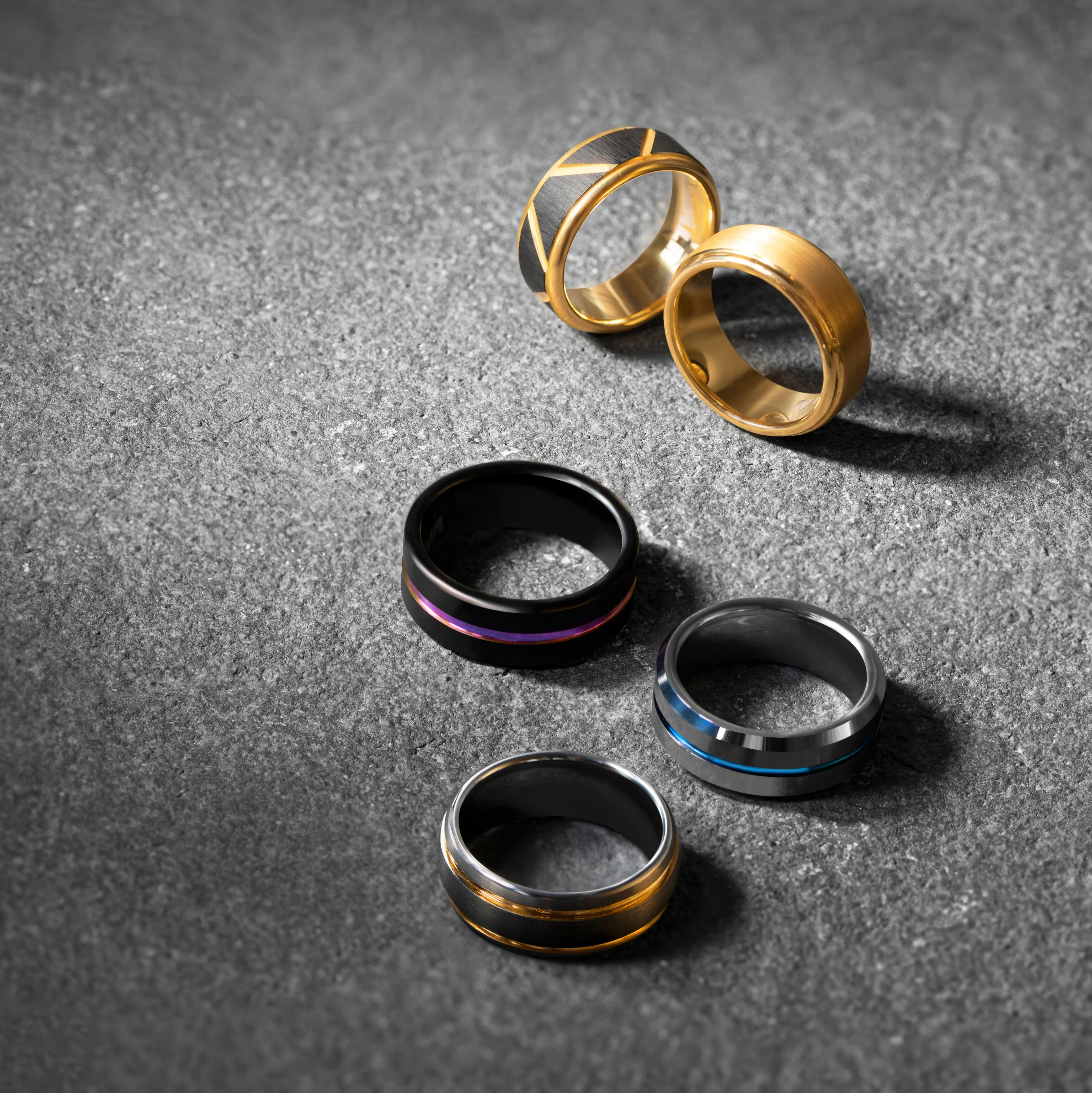 Stainless Steel Black Signet Ring - The Svartr Ring