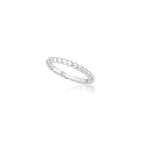 Sterling Silver Champagne Bubble Stacker Ring