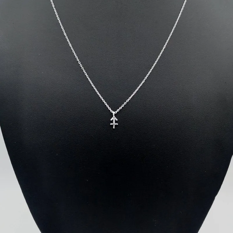 Sterling Silver Sagittarius Zodiac Sign Necklace