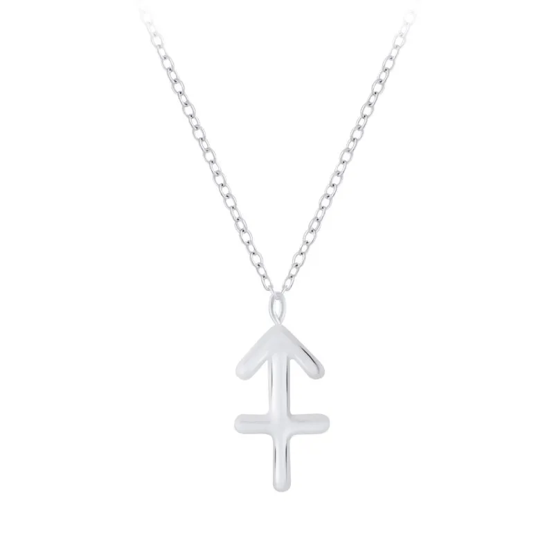 Sterling Silver Sagittarius Zodiac Sign Necklace