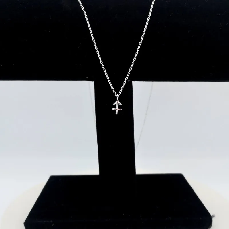 Sterling Silver Sagittarius Zodiac Sign Necklace