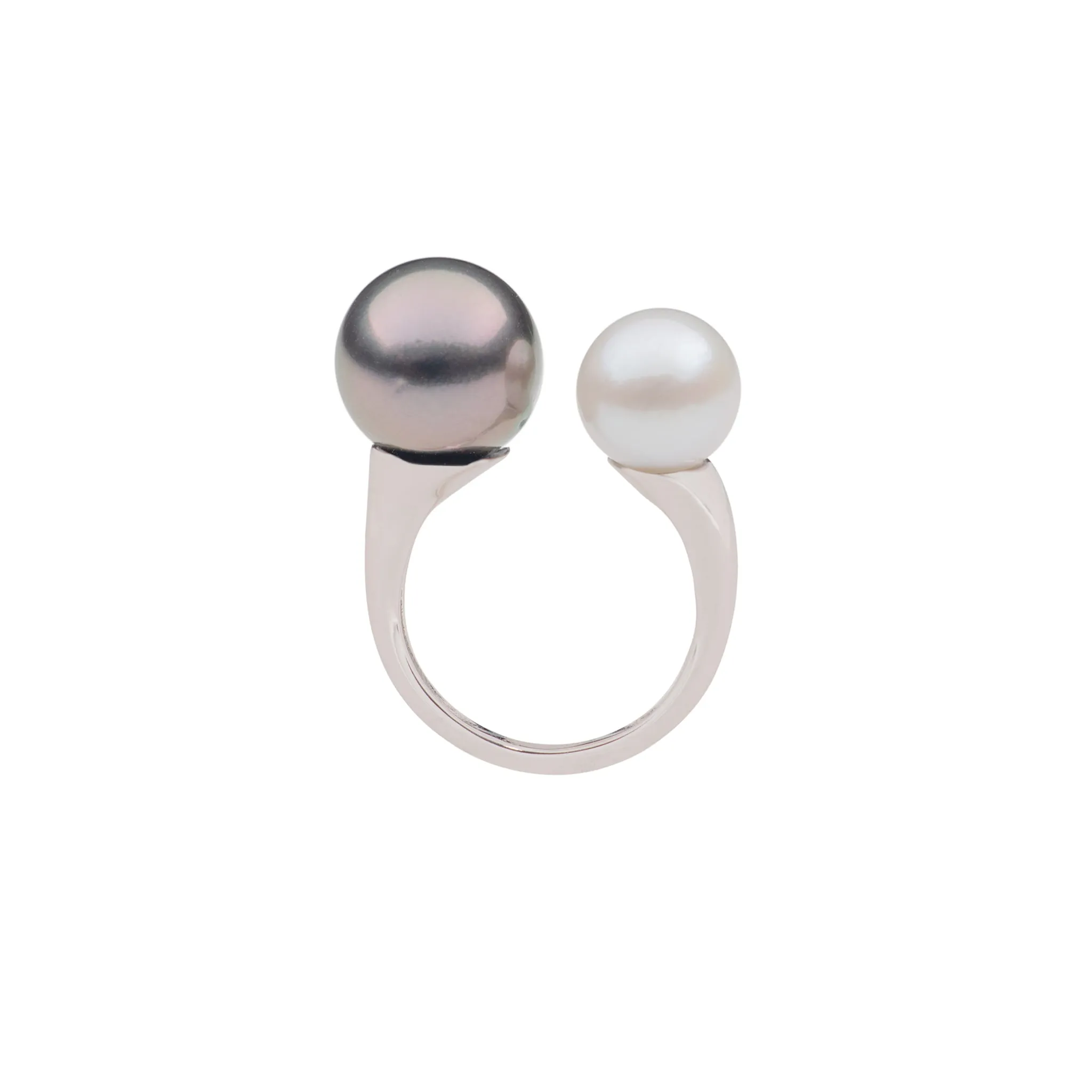 Tahitian South Sea & Akoya Pearl Ring