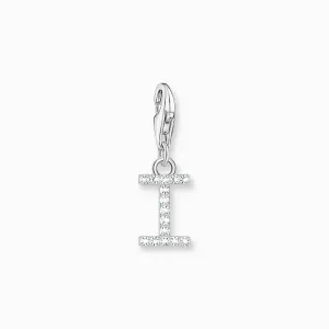 Thomas Sabo Charm Pendant Letter I with White Stones