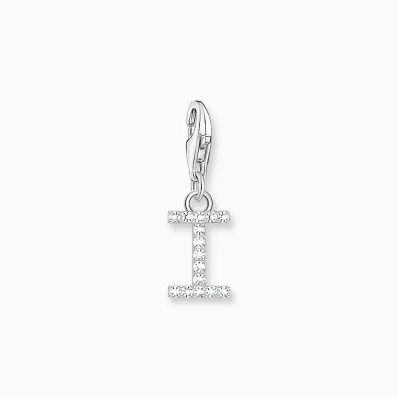 Thomas Sabo Charm Pendant Letter I with White Stones