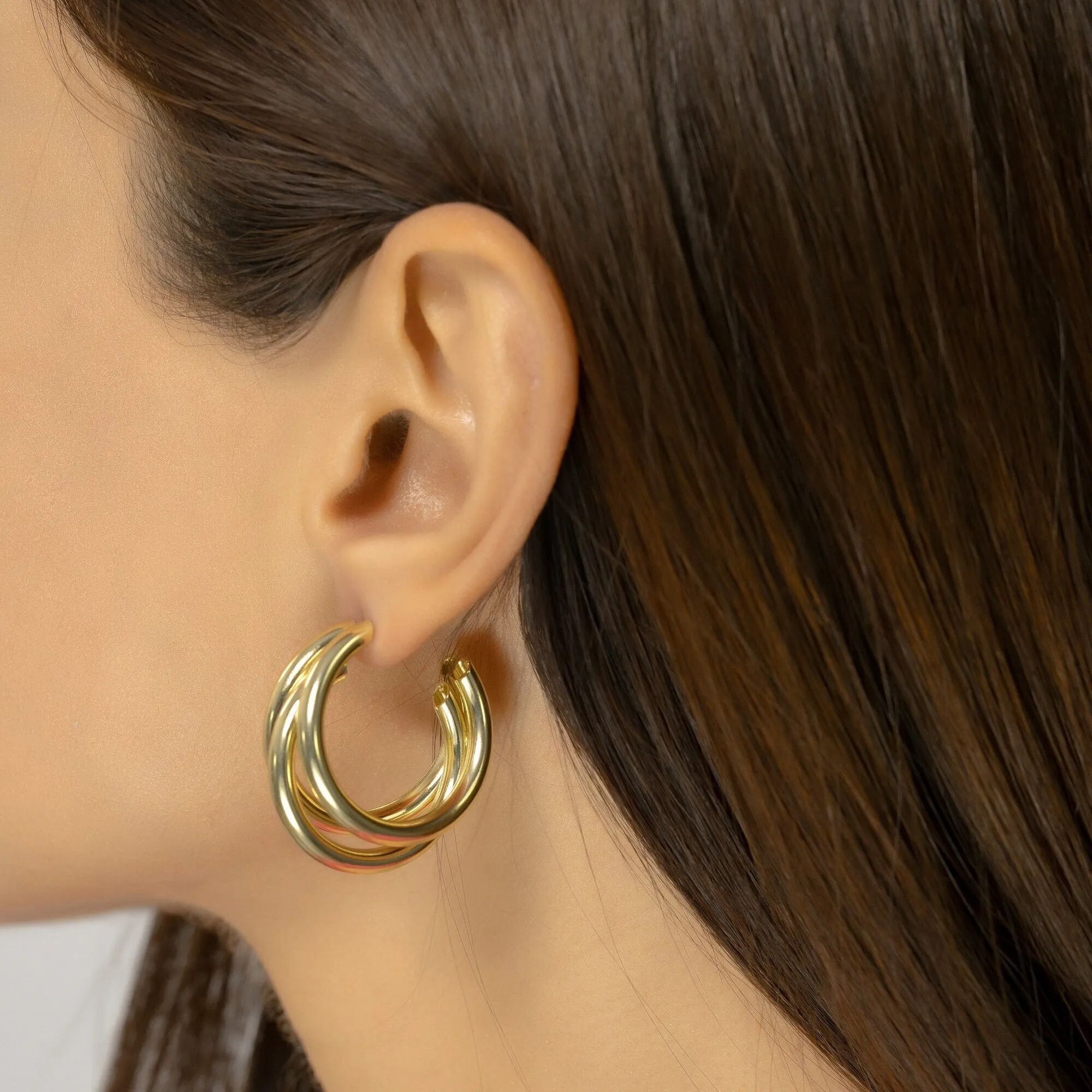 Triple Hoop Earrings