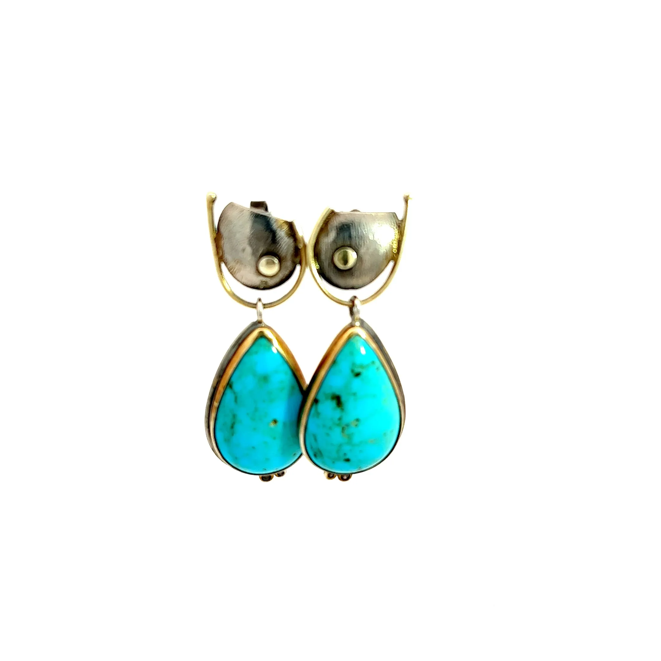 Turqouise Aqua Vision Sterling Silver Earring