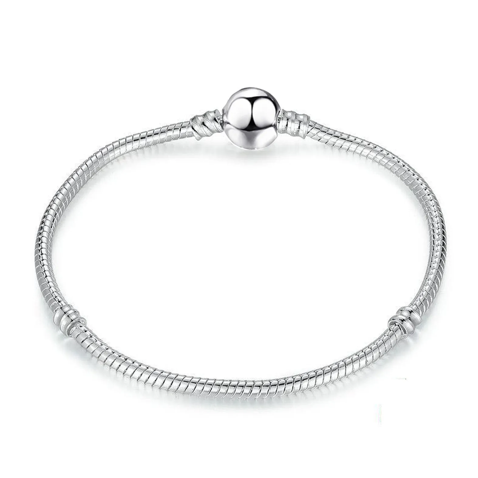 Women's Fashion Simple Round Head Plating Bracelet