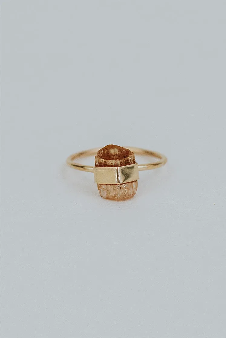 Wrapped Imperial Topaz Ring