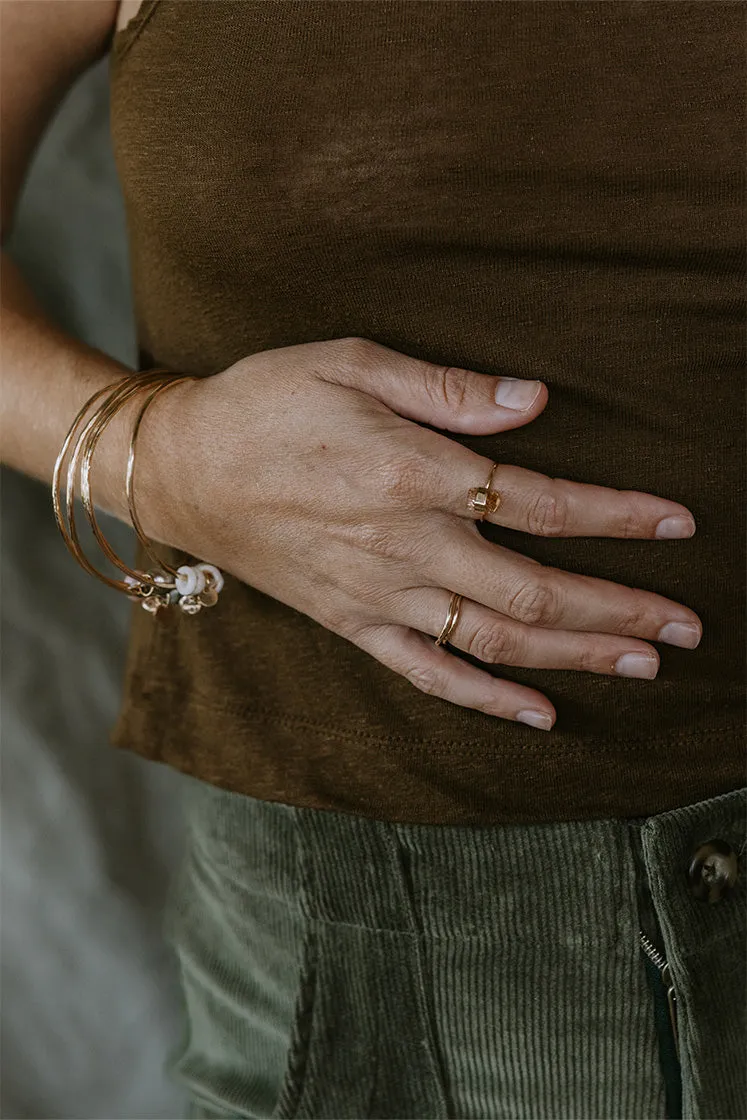 Wrapped Imperial Topaz Ring